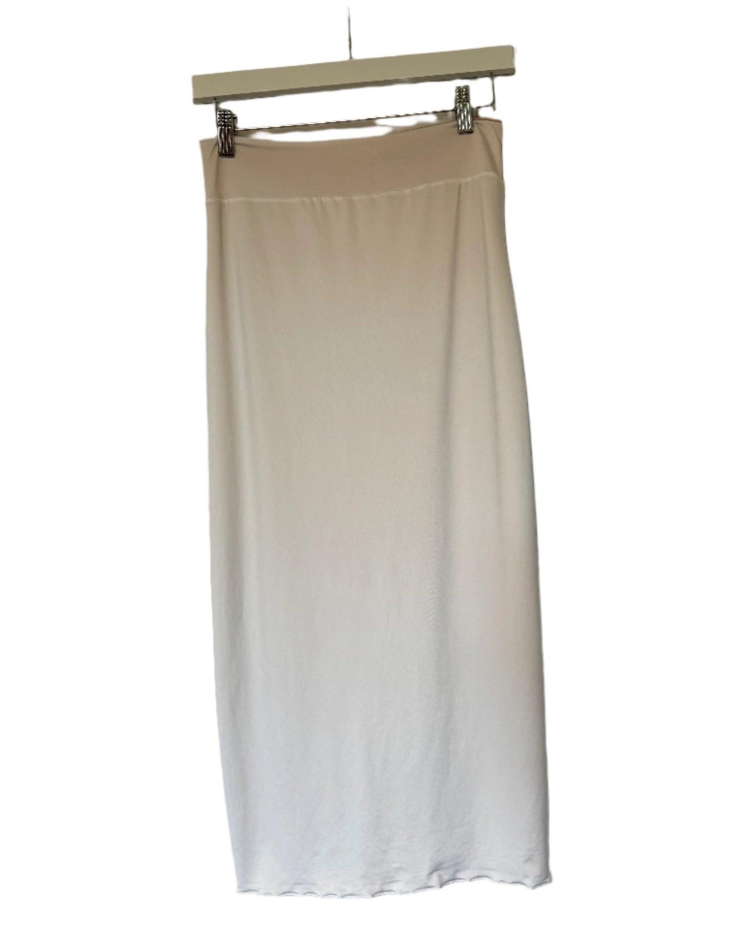 “Tube” reversible skirt in cold silk