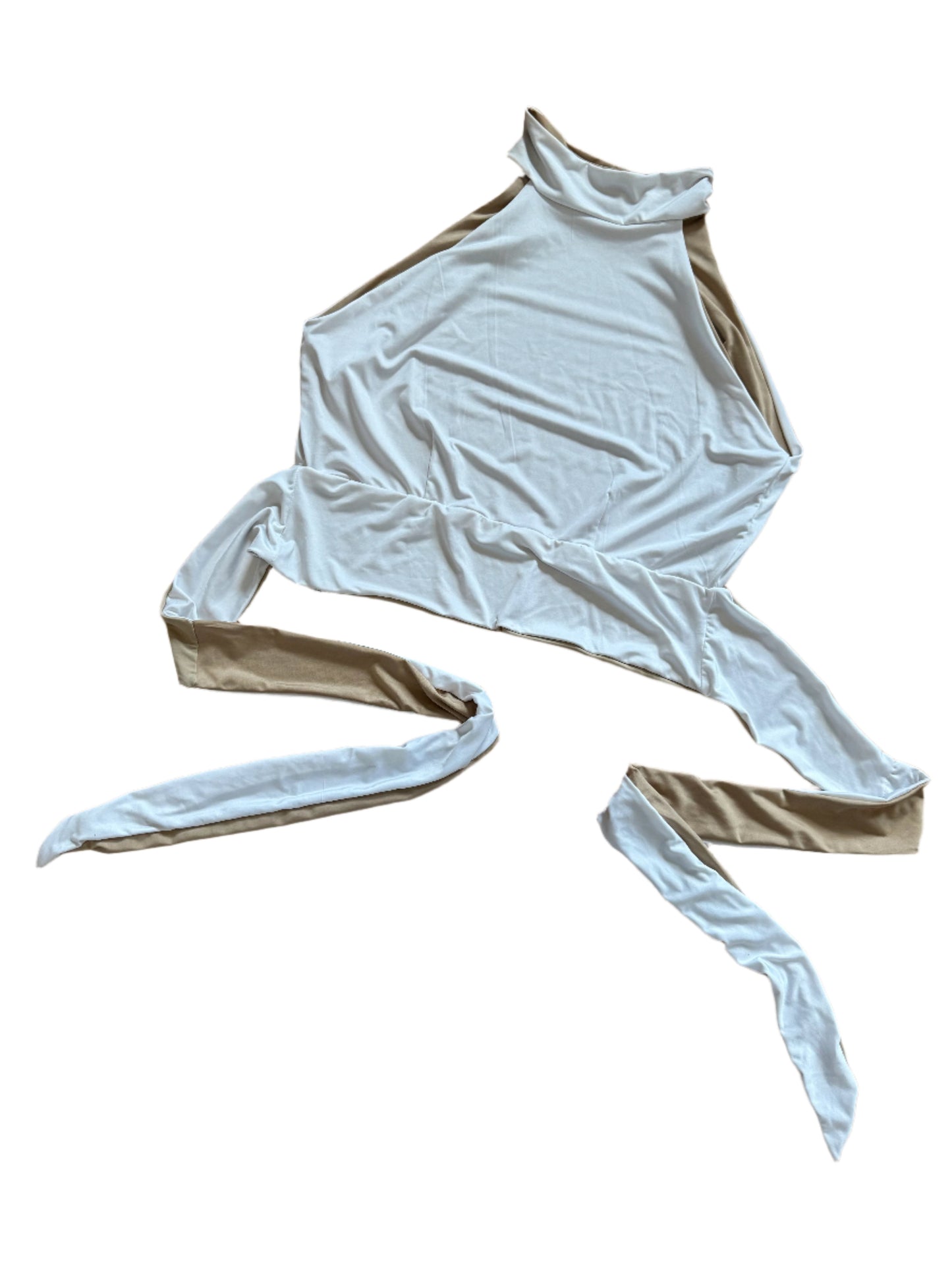 "Daniela" Top in Pique and Cold Silk