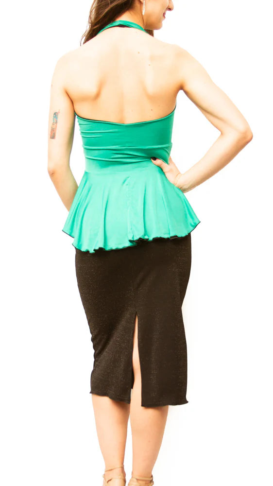 "Heart shaped neckline with Tail" Top Reversible