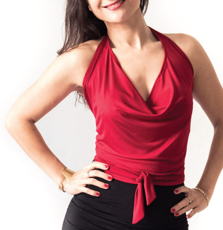"Handkerchief" top in cold silk