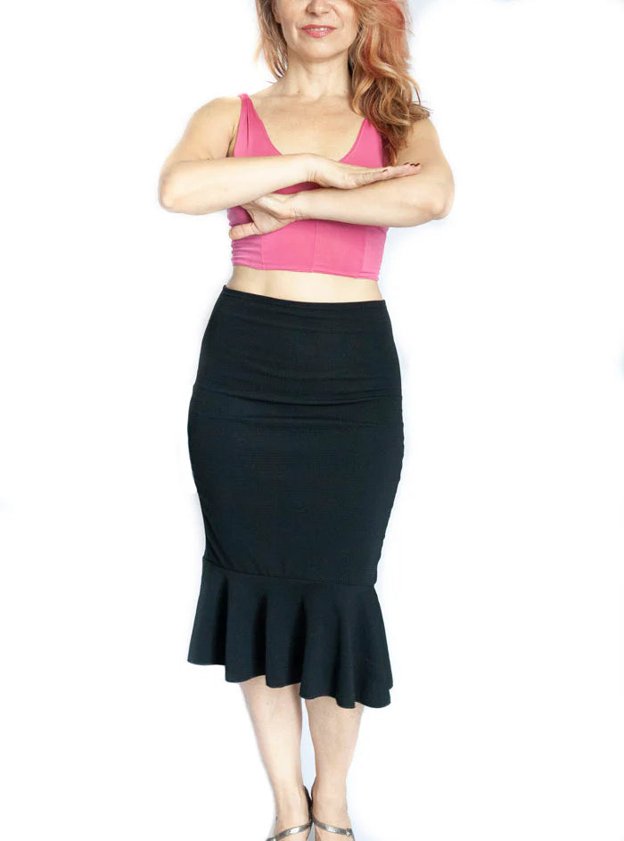 “Romantic” top in cold silk