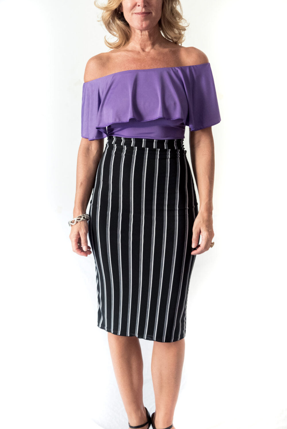 "Tita" top in cold silk