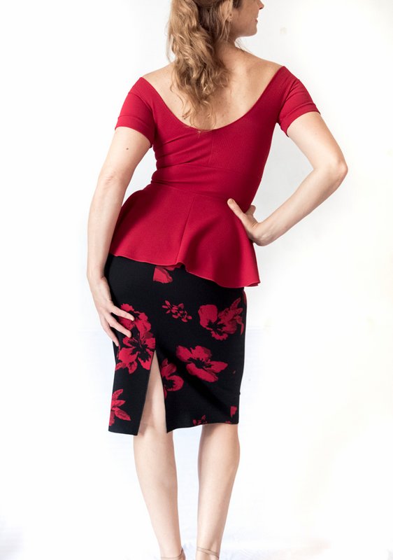 "Dama" Top in Pique