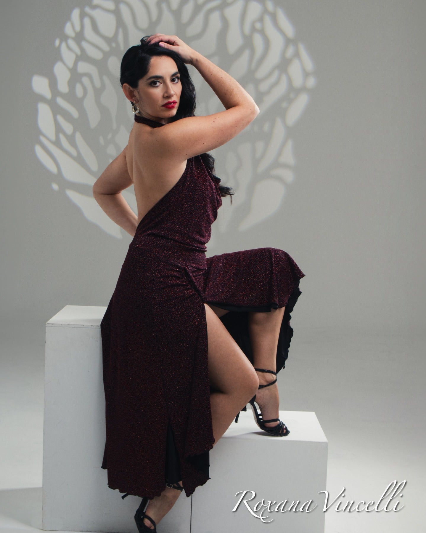 SALE！アルゼンチンタンゴ衣装ドレス・Roxana Vincelli 赤 SALE！アルゼンチンタンゴ衣装ドレス・Roxana Vincelli 赤