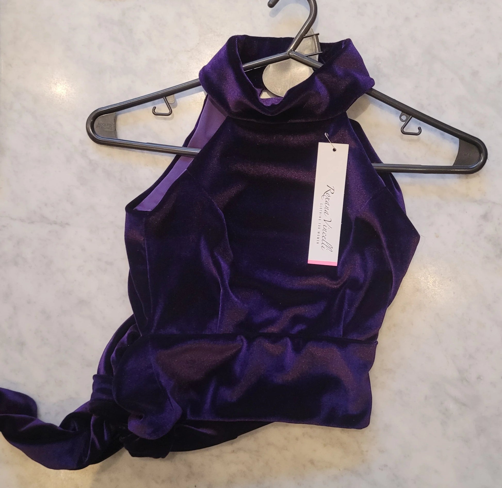 "Daniela" Top in velvet Roxana Vincelli
