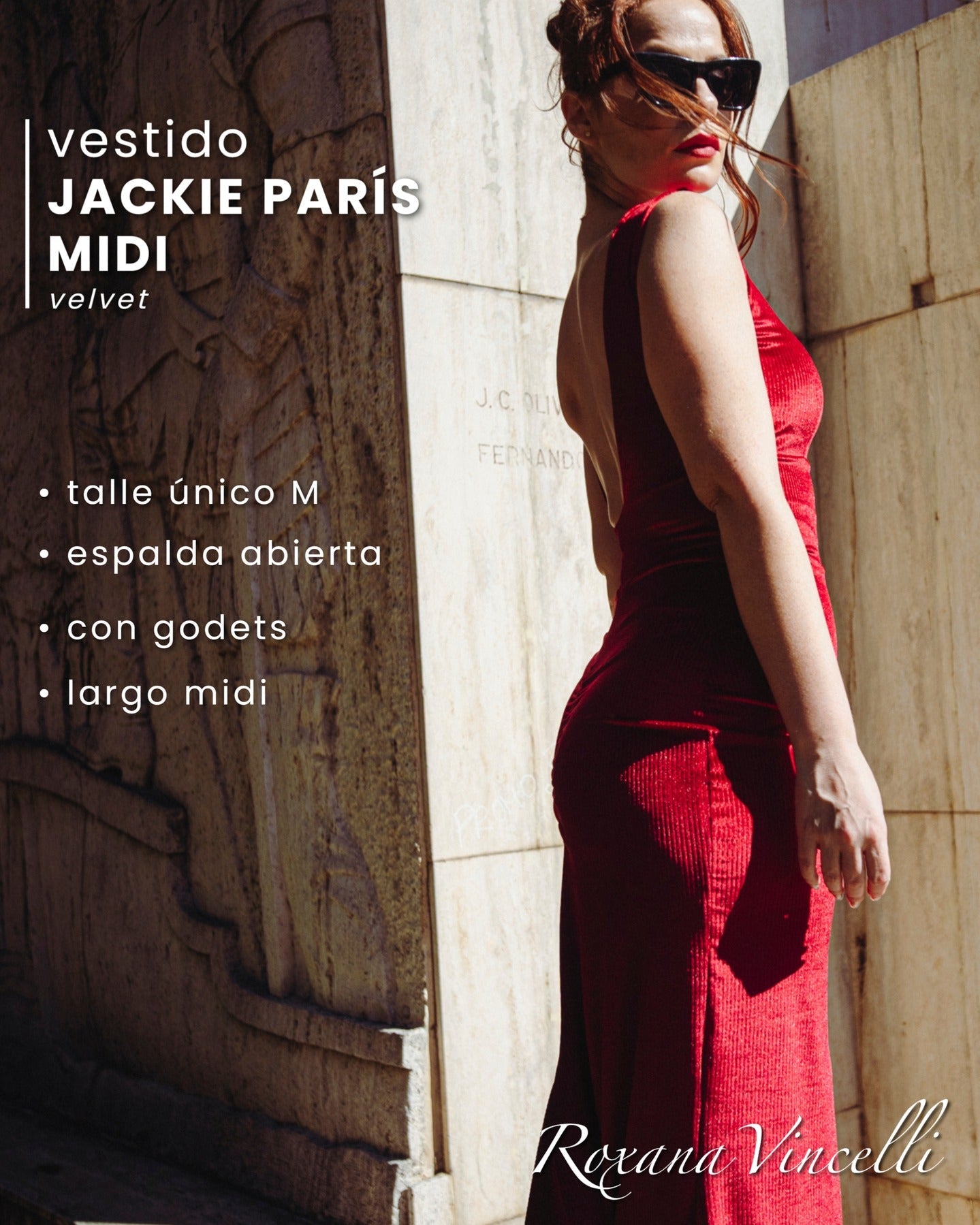 "Jackie Paris Midi" Tango Dress in Velvet Roxana Vincelli USA
