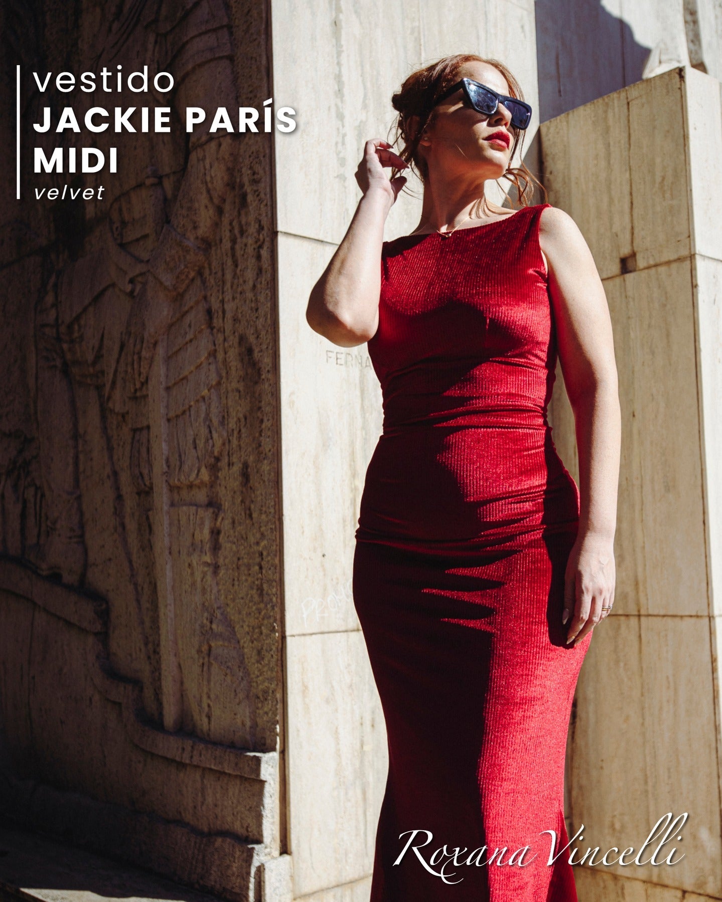 "Jackie Paris Midi" Tango Dress in Velvet Roxana Vincelli USA