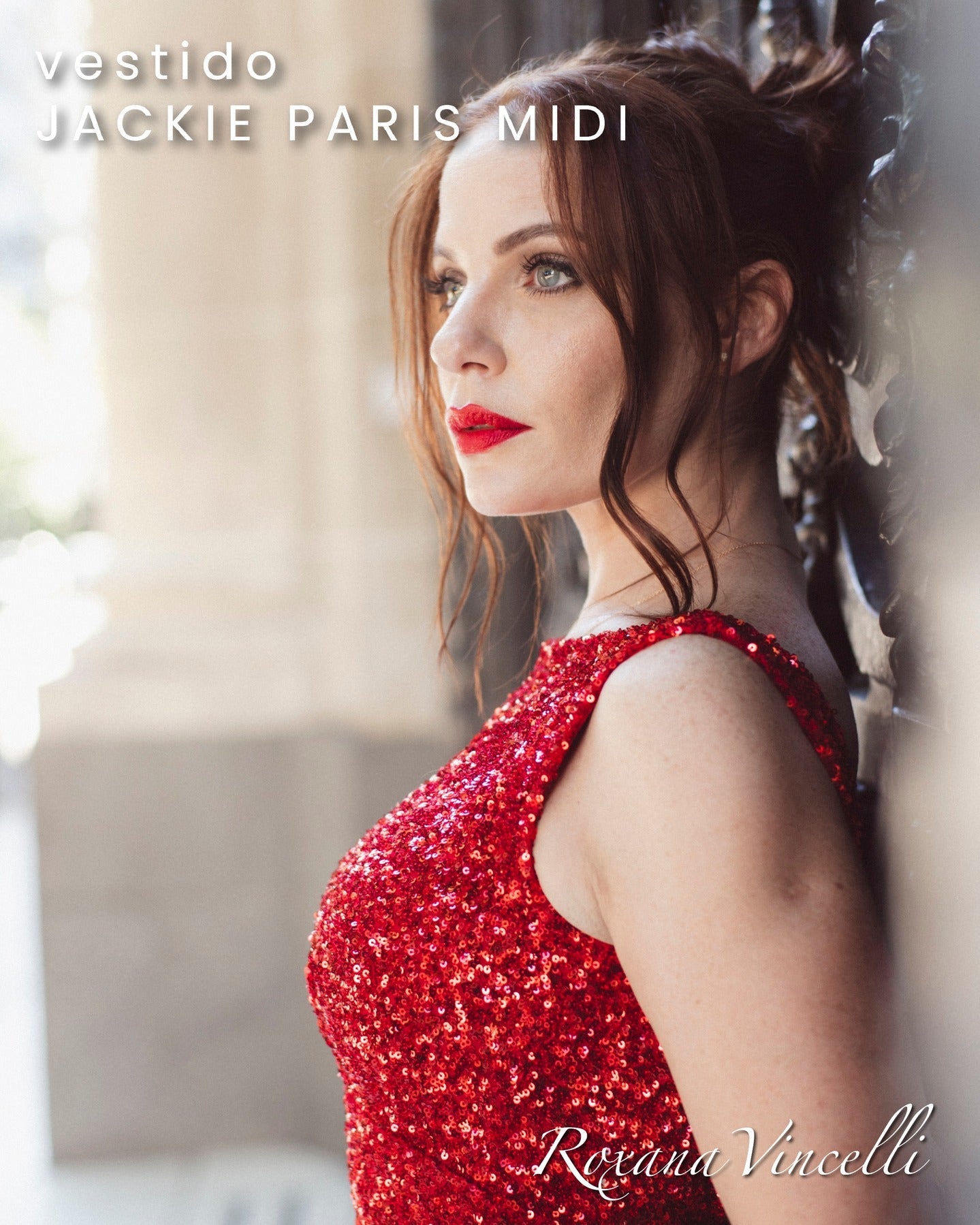 "Jackie Paris Midi" Tango Dress in Sequin Roxana Vincelli USA