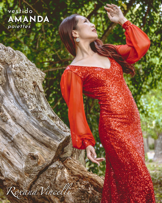 "Amanda" Tango Dress in Sequin Roxana Vincelli USA