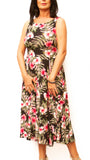 "Estela Midi" dress in Cold Silk