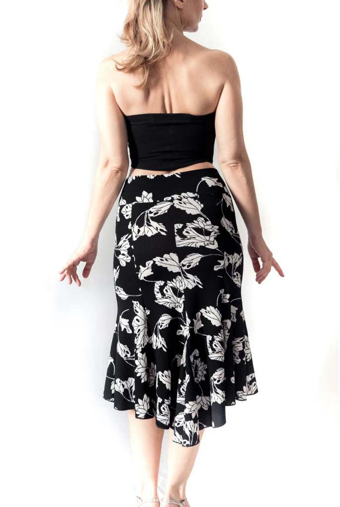 "Eva Strapless" Top in Pique / cold silk