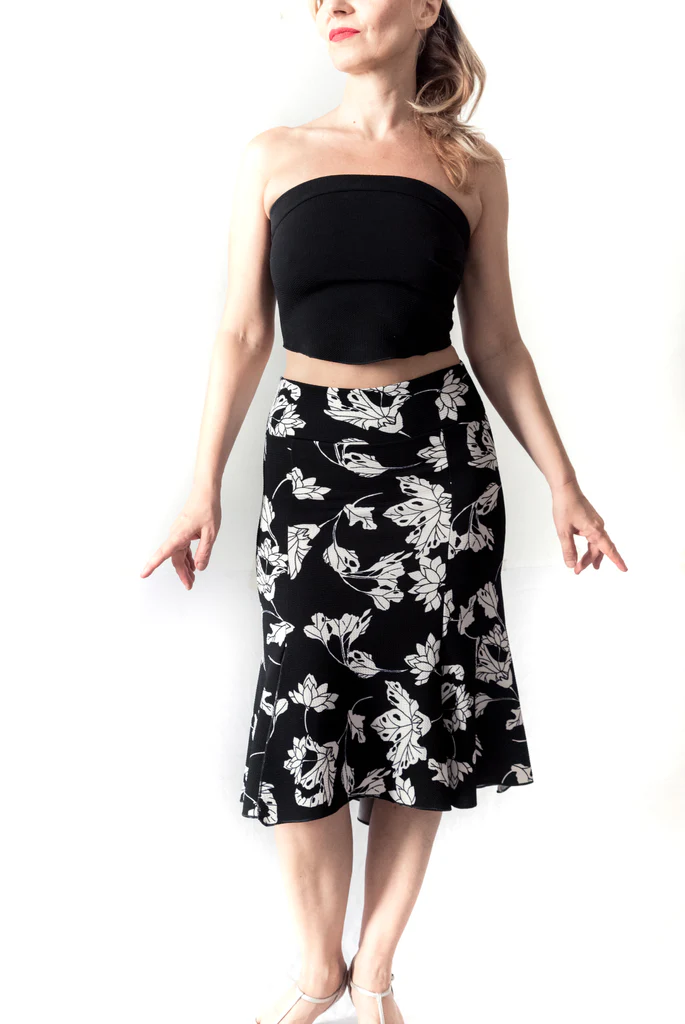 "Eva Strapless" Top in Pique / cold silk