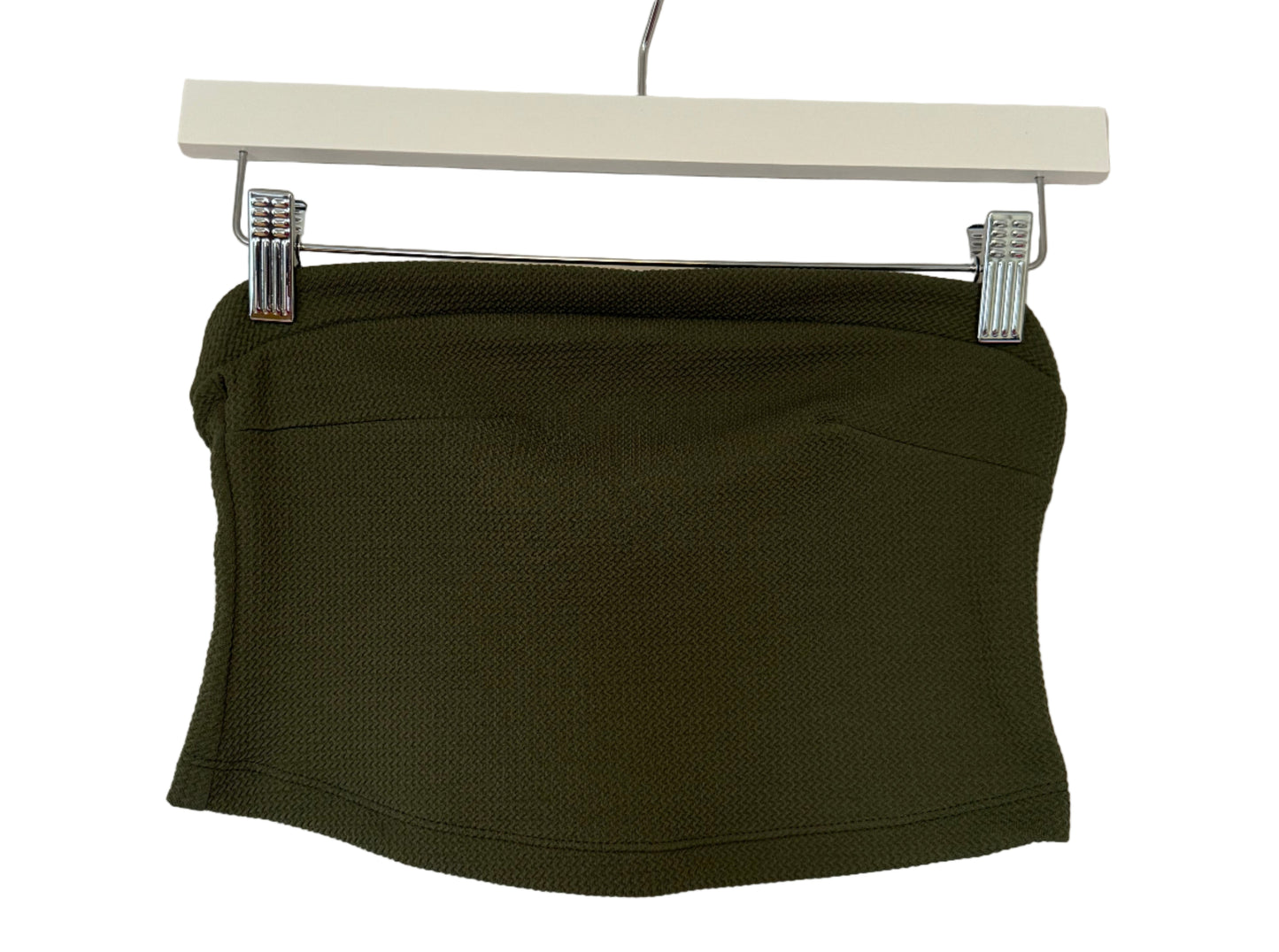 "Eva Strapless" Top in Pique / cold silk