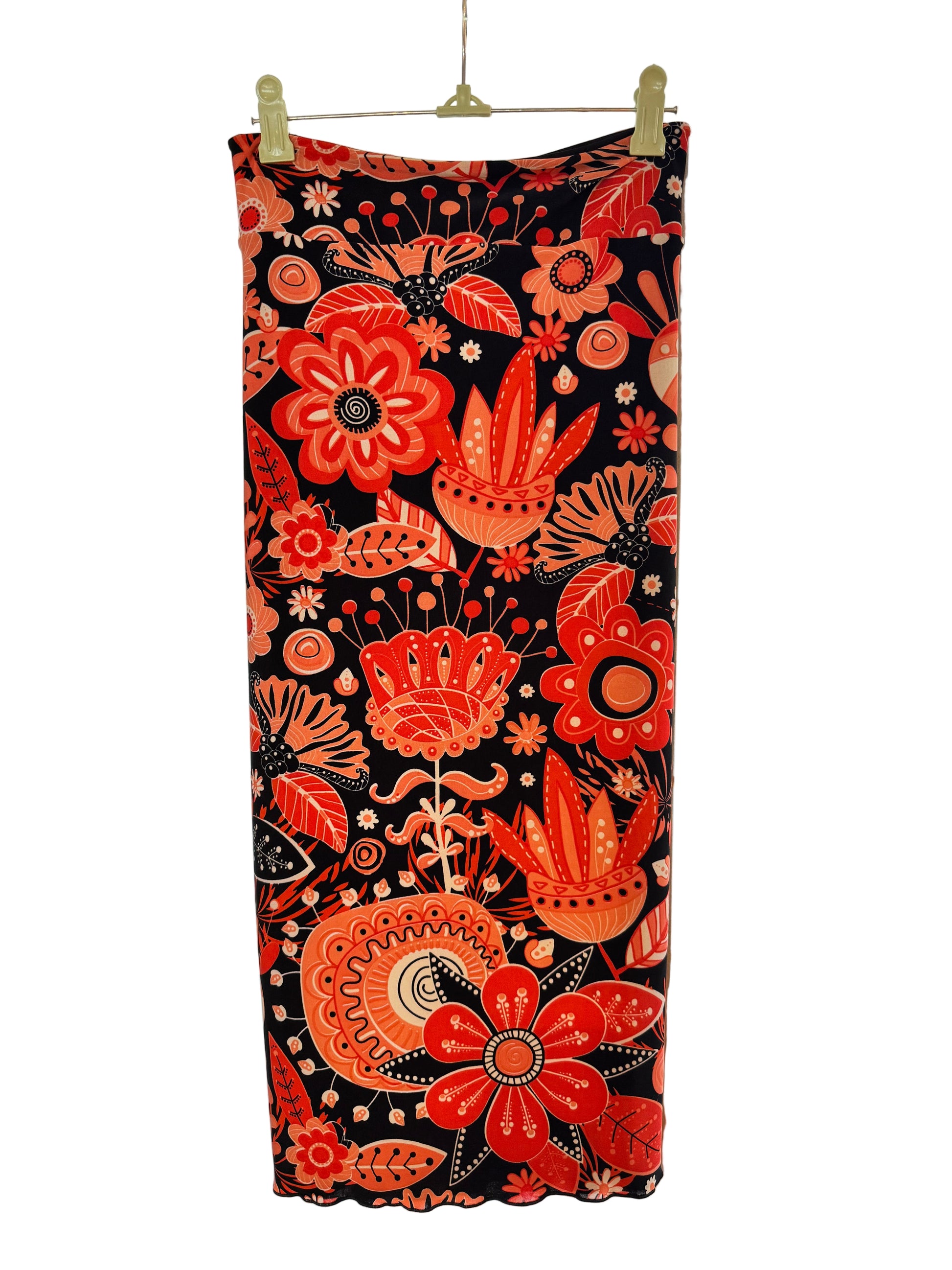 “Tube” reversible skirt in cold silk Roxana Vincelli