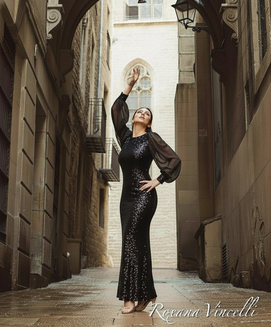 "Amanda" Tango Dress in Sequin Roxana Vincelli USA