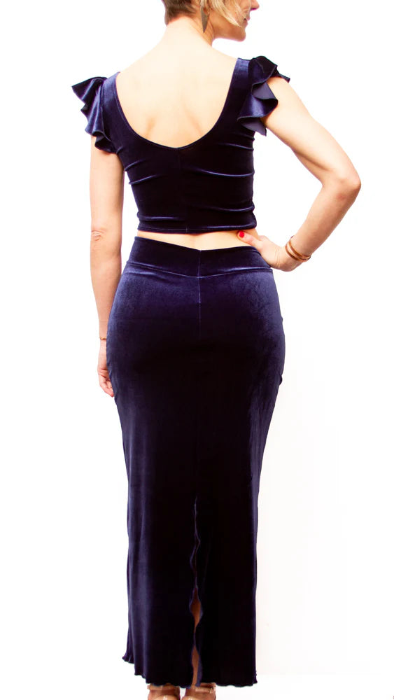 Pencil Tango Skirt Maxi (Velvet) Roxana Vincelli USA