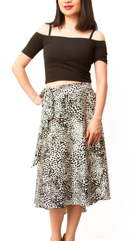"Flare short warp creppe" Tango Skirt Roxana Vincelli USA