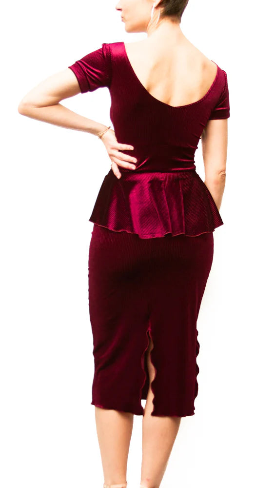 "Dama" Top in Velvet