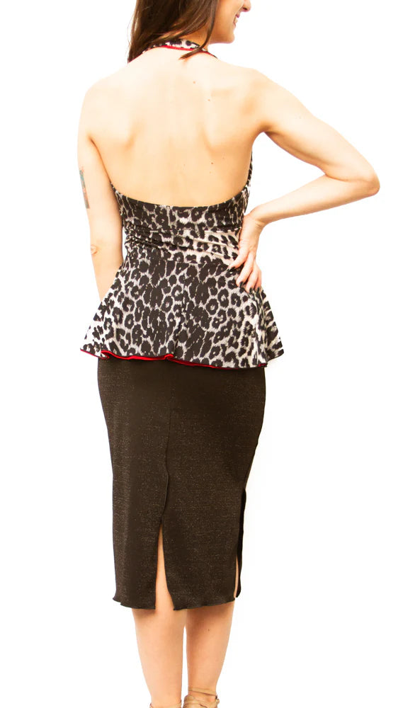 "Heart shaped neckline with Tail" Top Reversible