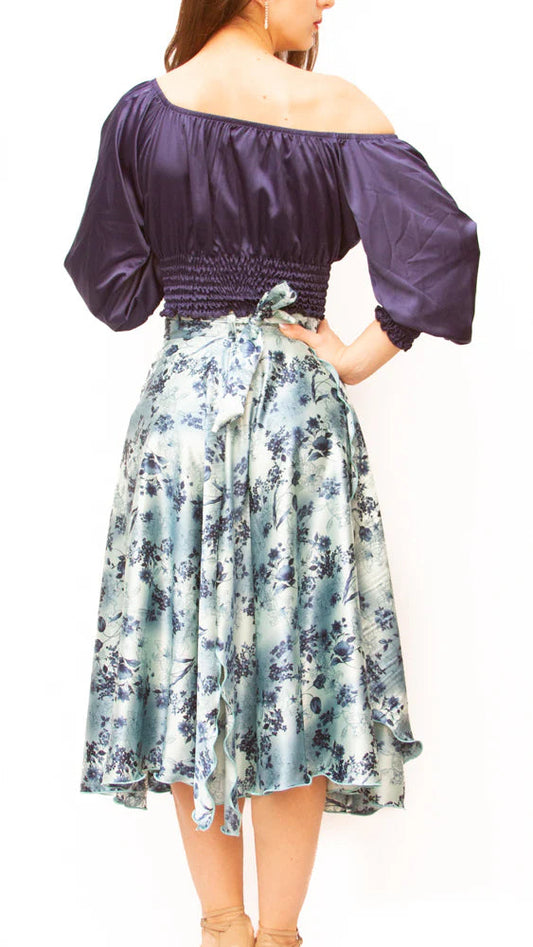 "Josefina short" Tango Top in Satin Roxana Vincelli