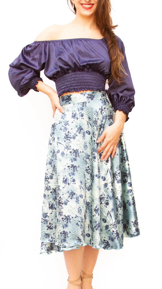 "Josefina short" Tango Top in Satin Roxana Vincelli