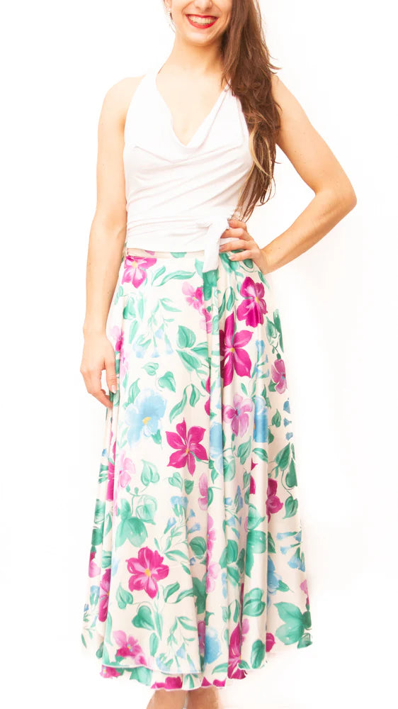 "Handkerchief" top in cold silk