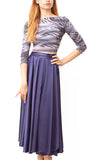 Flare Wrap Maxi Tango skirt in Satin Roxana Vincelli