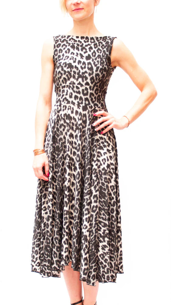 "Estela Midi" dress in Cold Silk