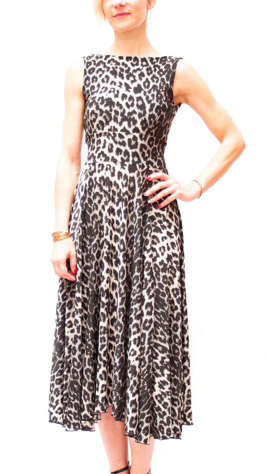"Estela Midi" dress in Cold Silk