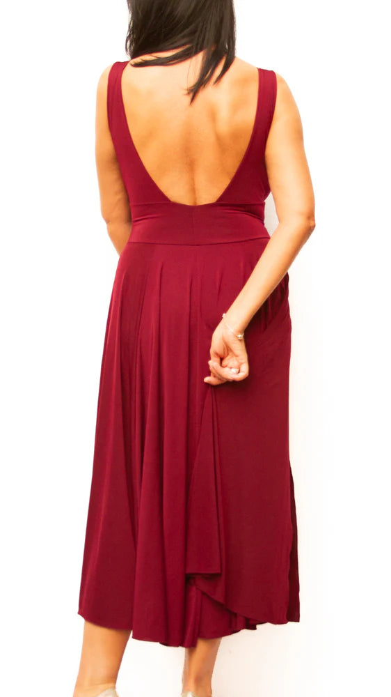 "Estela Midi" dress in Cold Silk