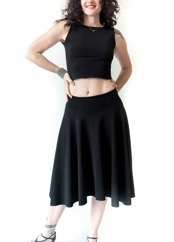 "Julie" skirt in stretch piqué Roxana Vincelli
