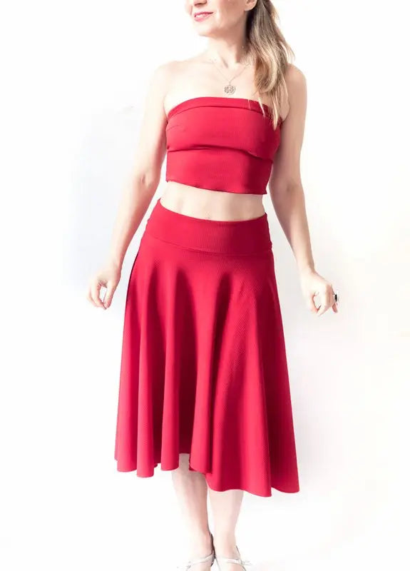 "Julie" skirt in stretch piqué Roxana Vincelli