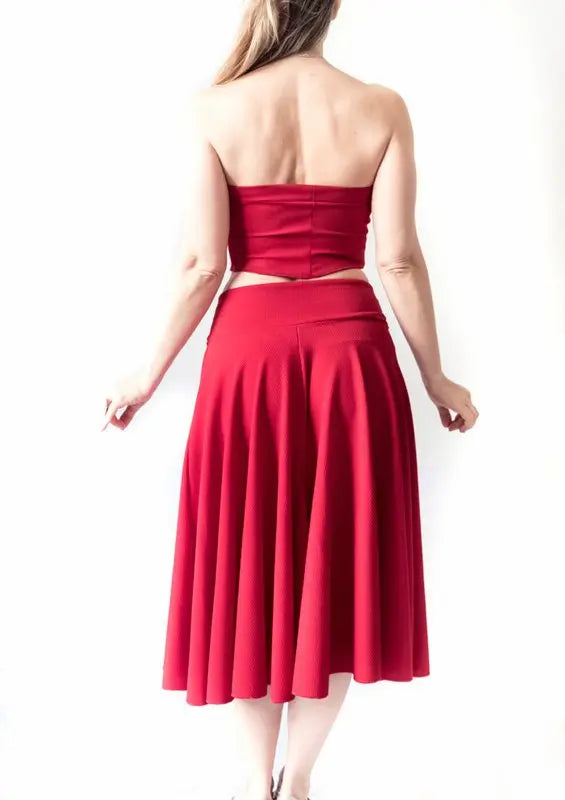 "Julie" skirt in stretch piqué Roxana Vincelli