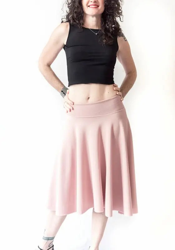 "Julie" skirt in stretch piqué Roxana Vincelli