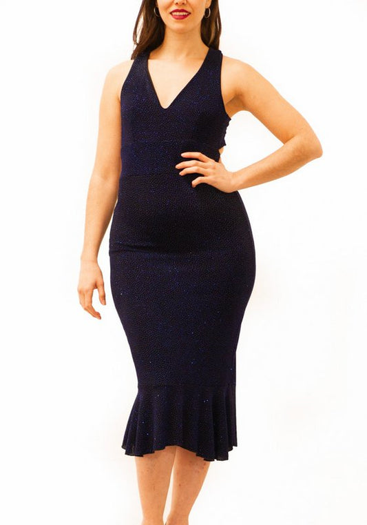 "Noe Romantic" dress in Metal