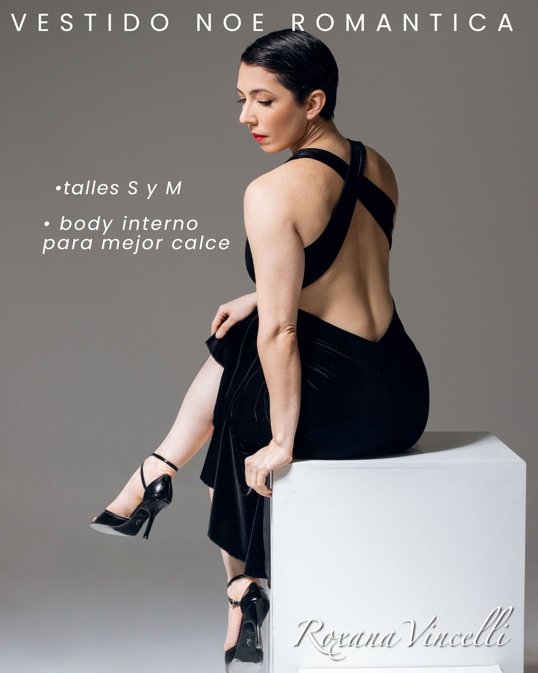 "Noe Romantic" Tango dress in Velvet Roxana Vincelli USA