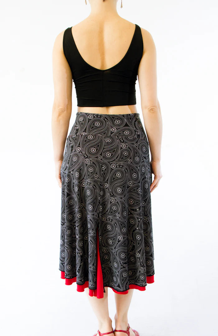 “Romantic” top in cold silk