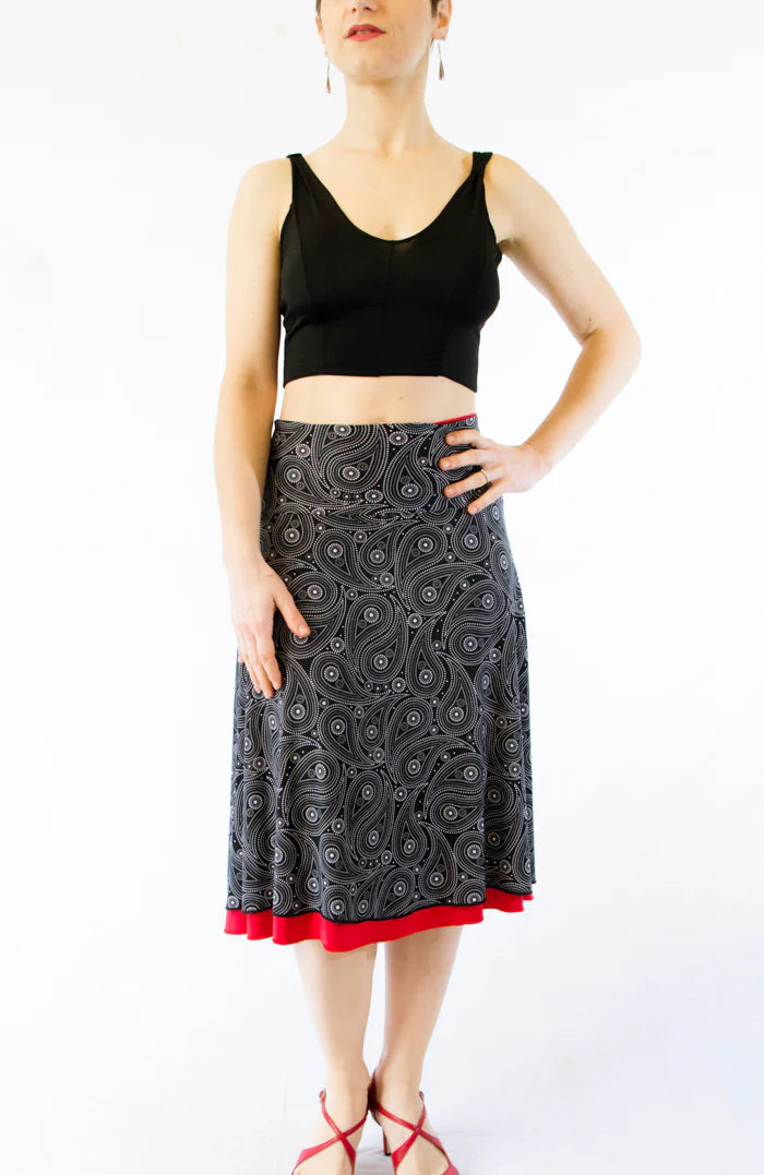“Romantic” top in cold silk