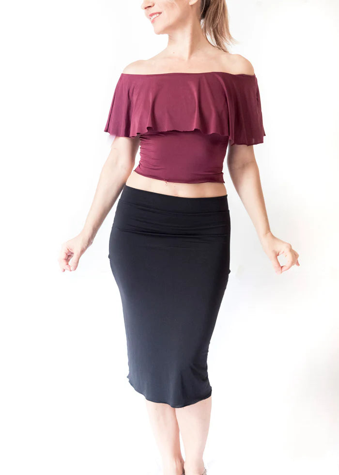 "Tita" top in cold silk