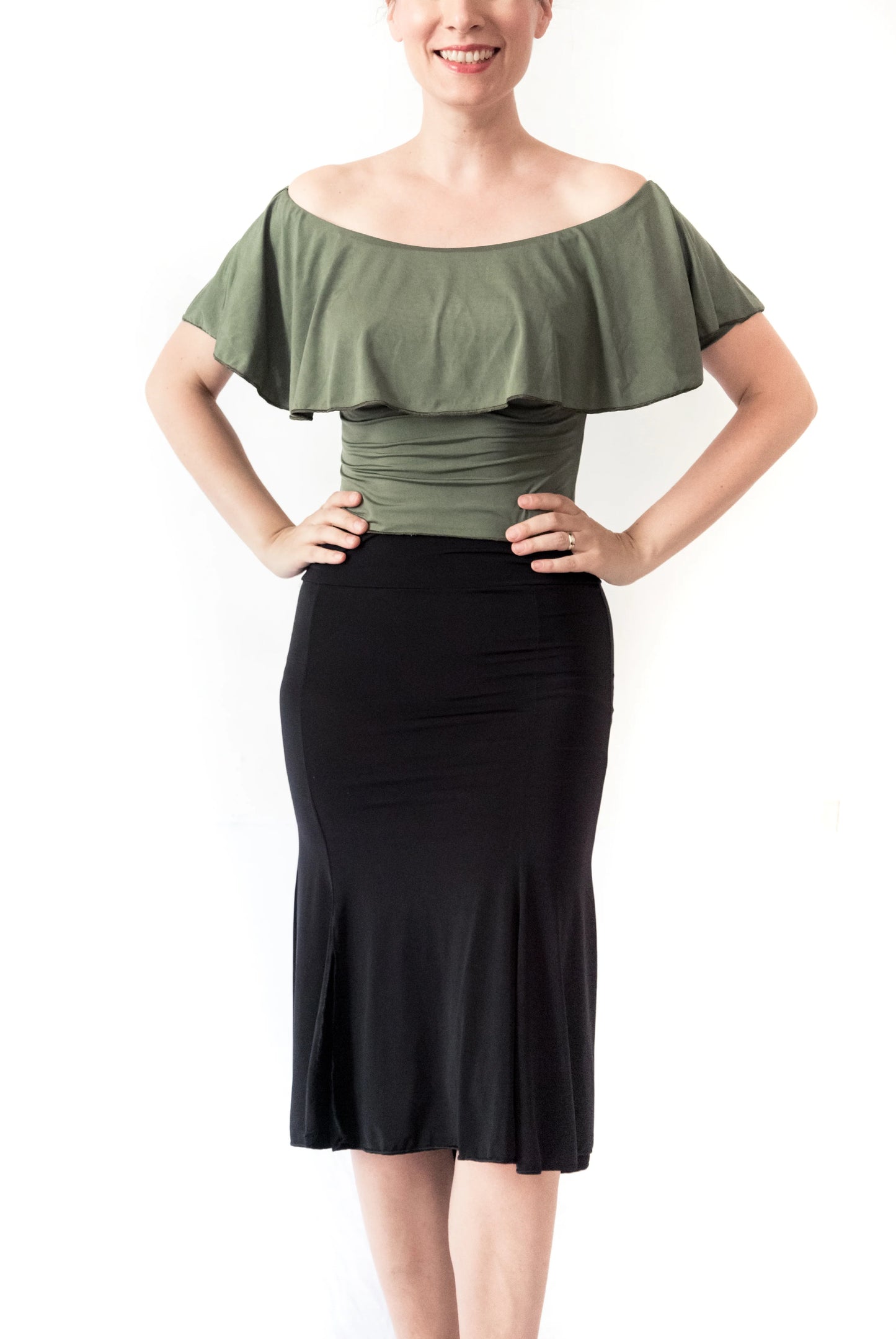 "Tita" top in cold silk